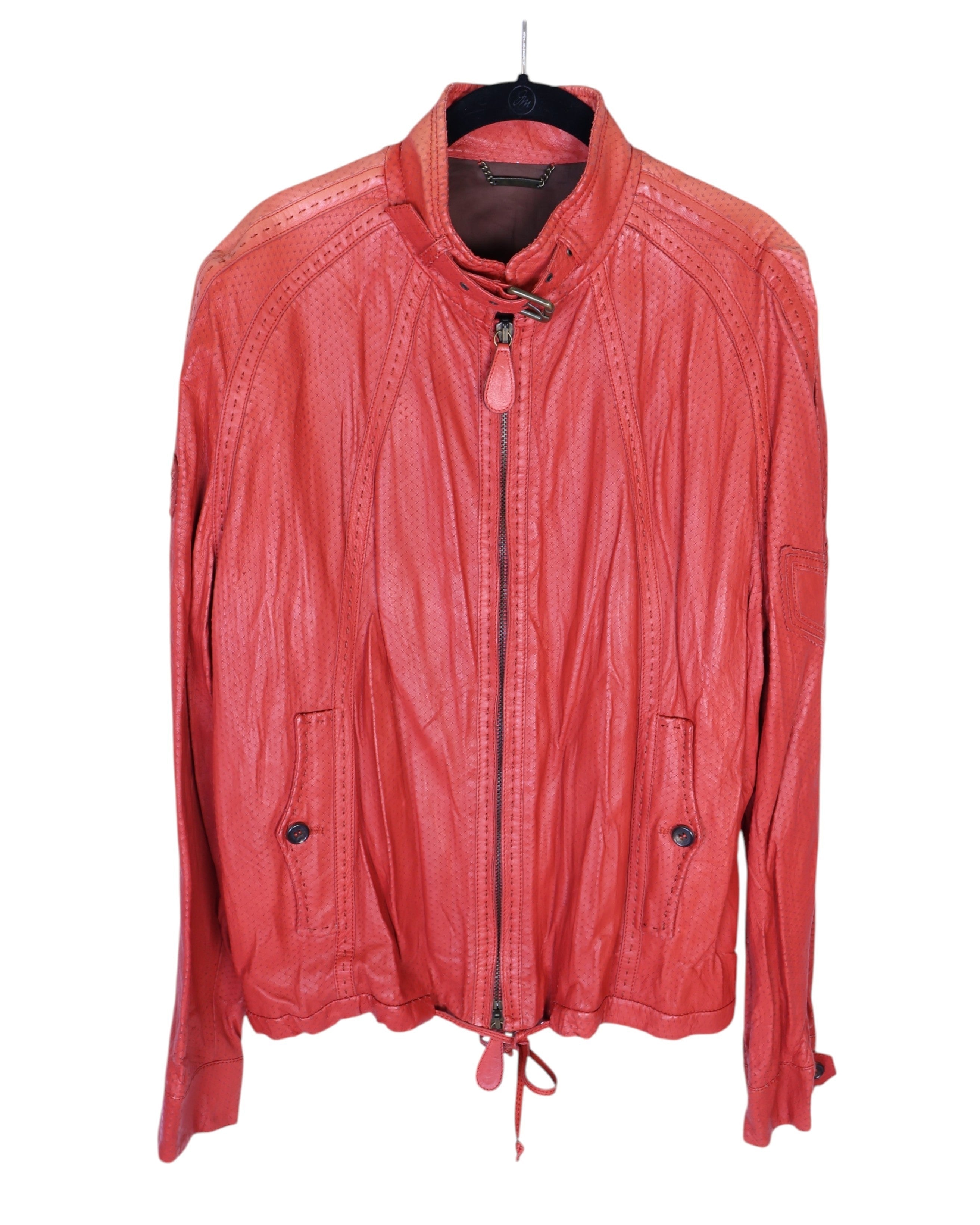 Roberto Cavalli red leather jacket