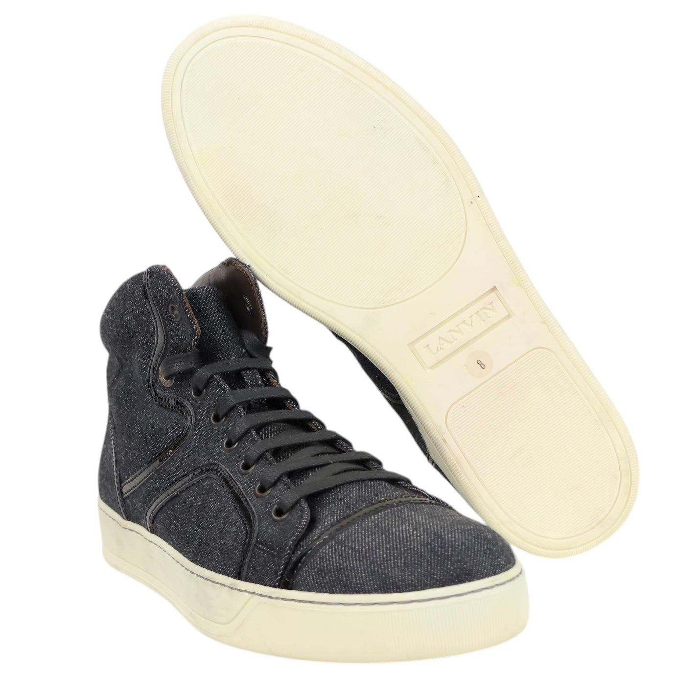 Lanvin black high-top sneakers