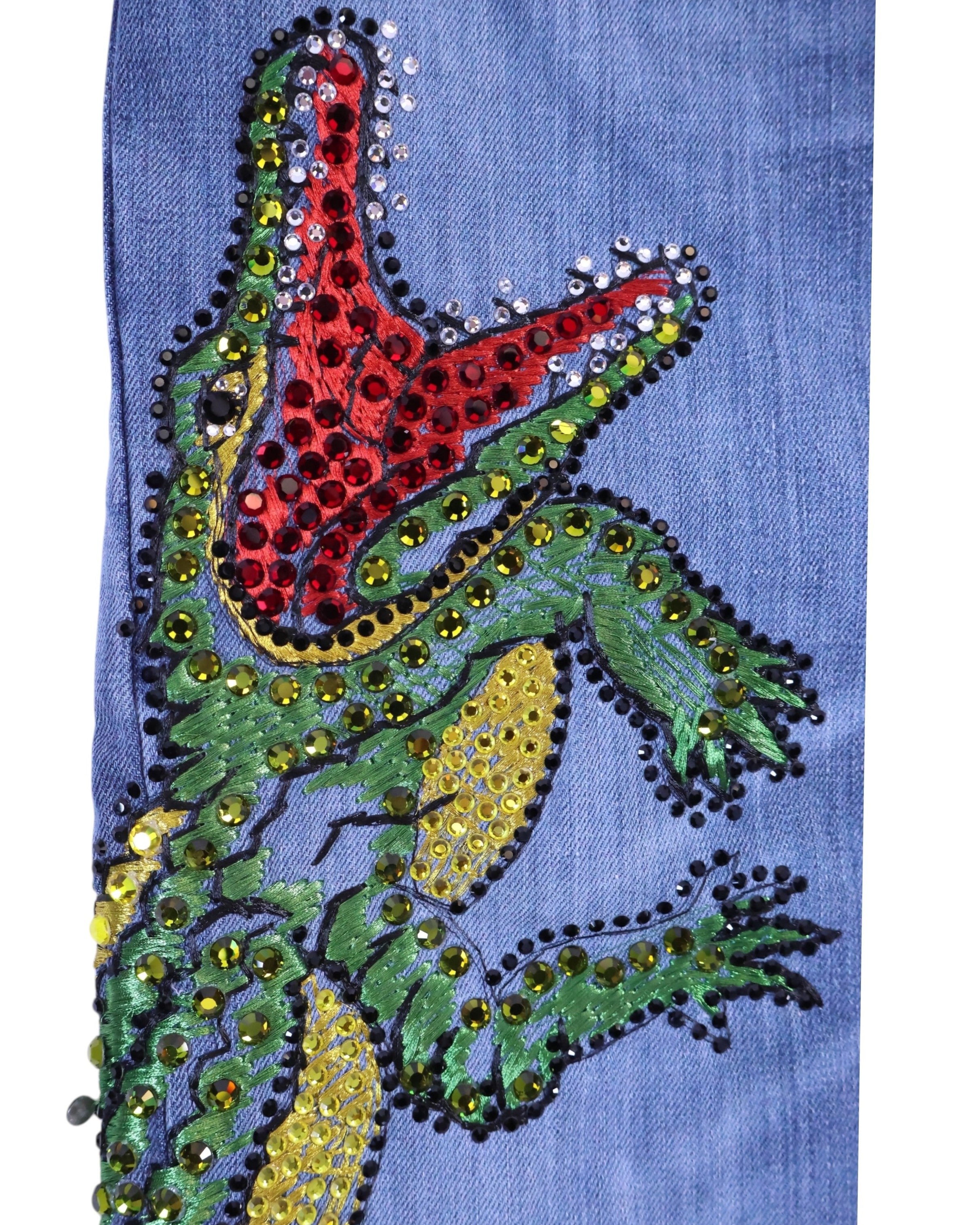 Voyage Mazzilli Michielsens crocodile rhinestones jeans