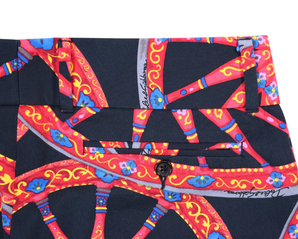 Dolce and Gabbana 90s graphic print trousers