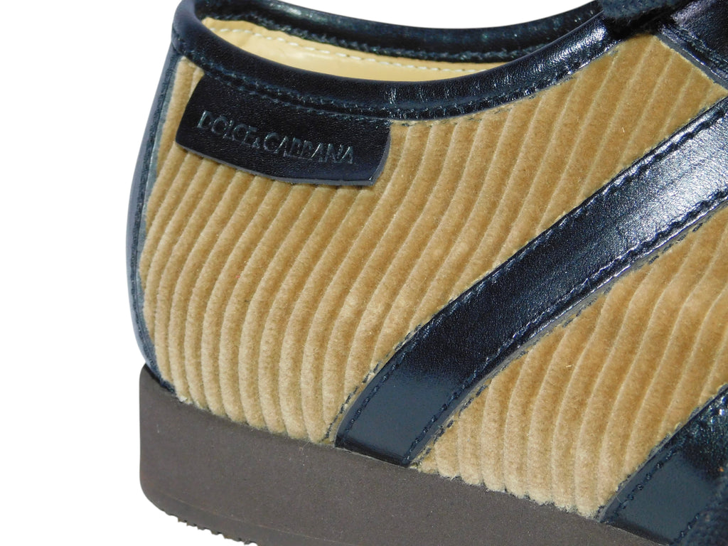 Dolce Gabbana brown and beige leather shoes