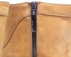 Roberto Cavalli tan-beige tall leather boots