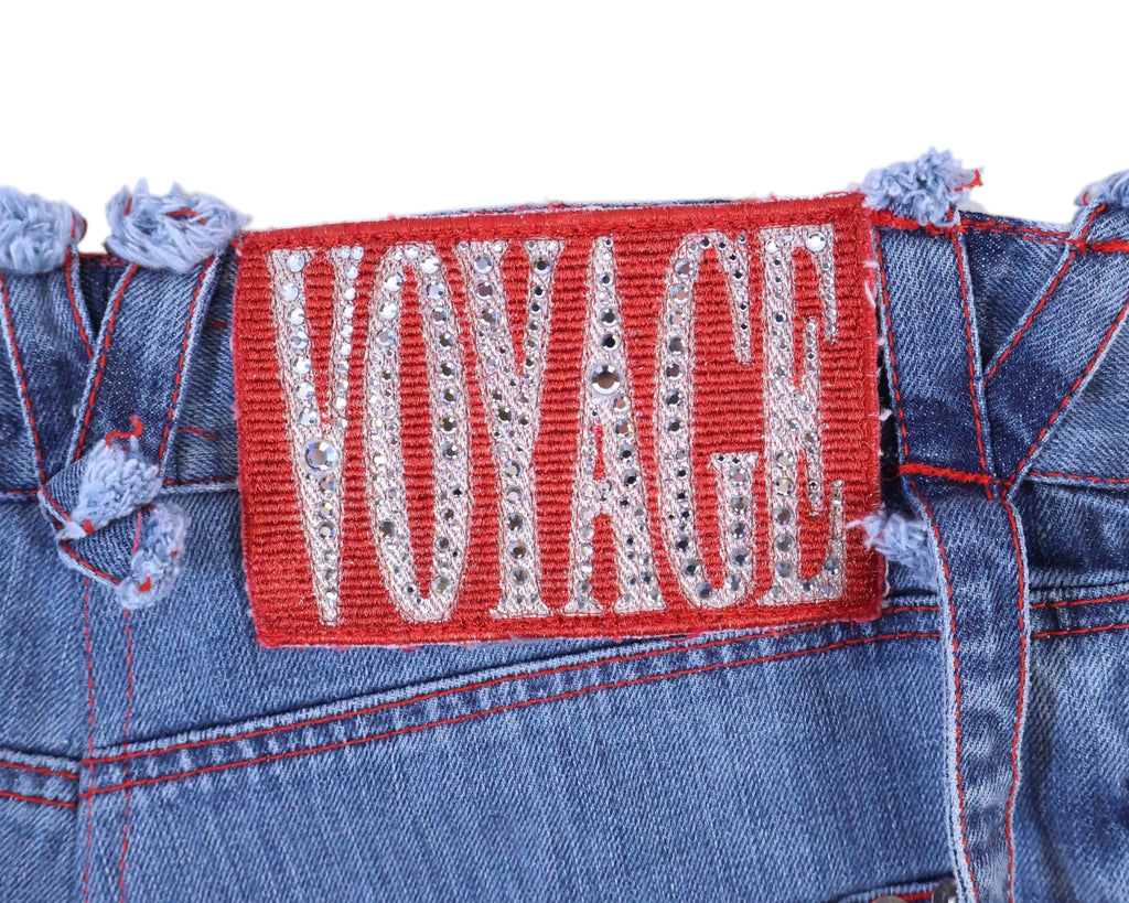 Voyage Mazzilli Michielsens crocodile rhinestones jeans