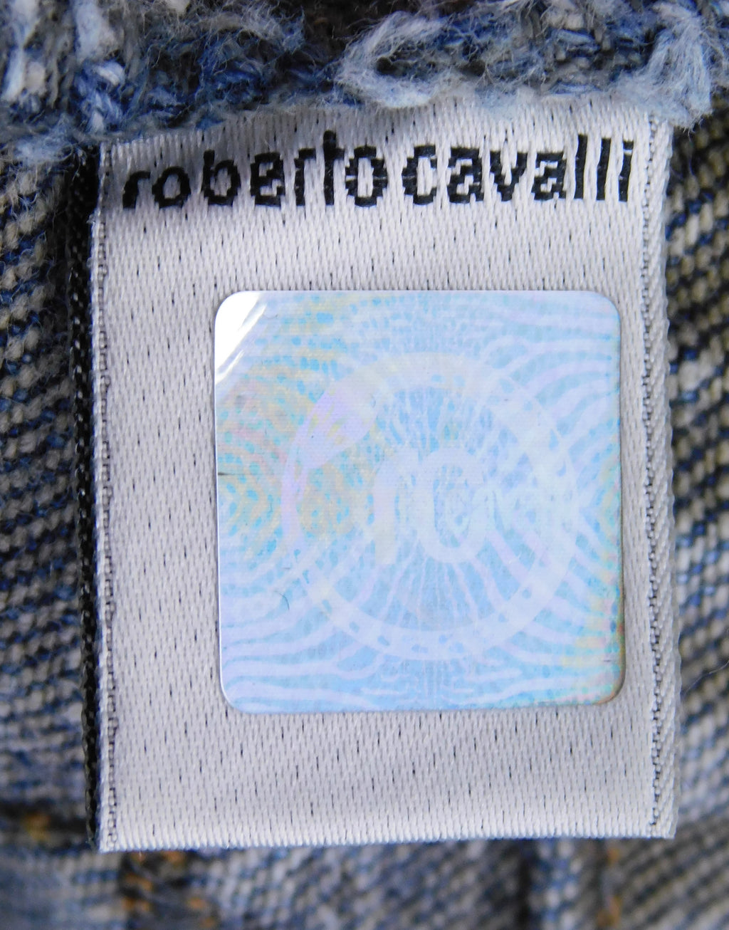 Roberto Cavalli flowers embroidery jeans
