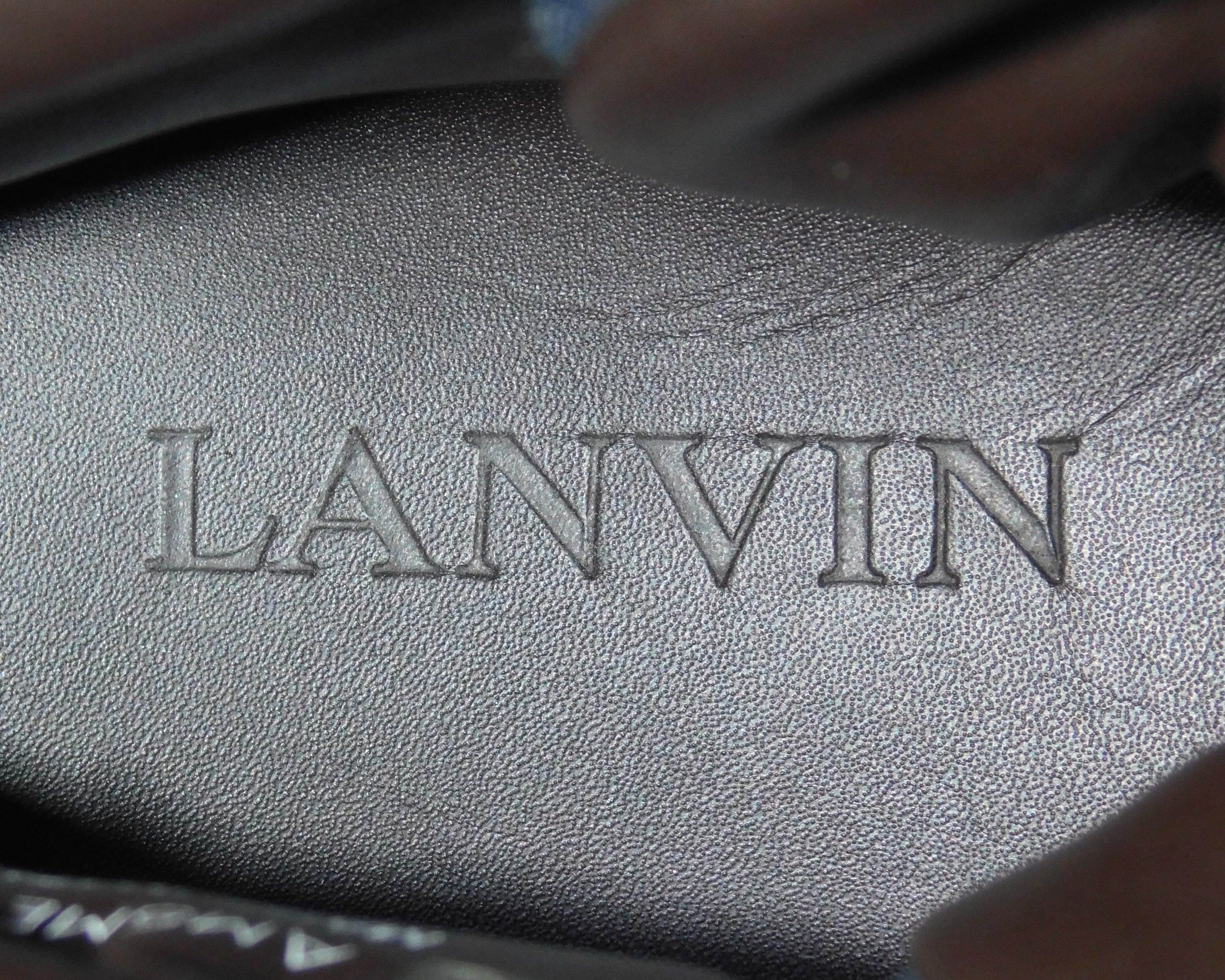 Lanvin black high-top sneakers