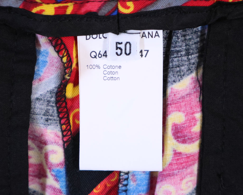 Dolce and Gabbana 90s graphic print trousers
