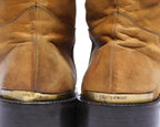 Roberto Cavalli tan-beige tall leather boots