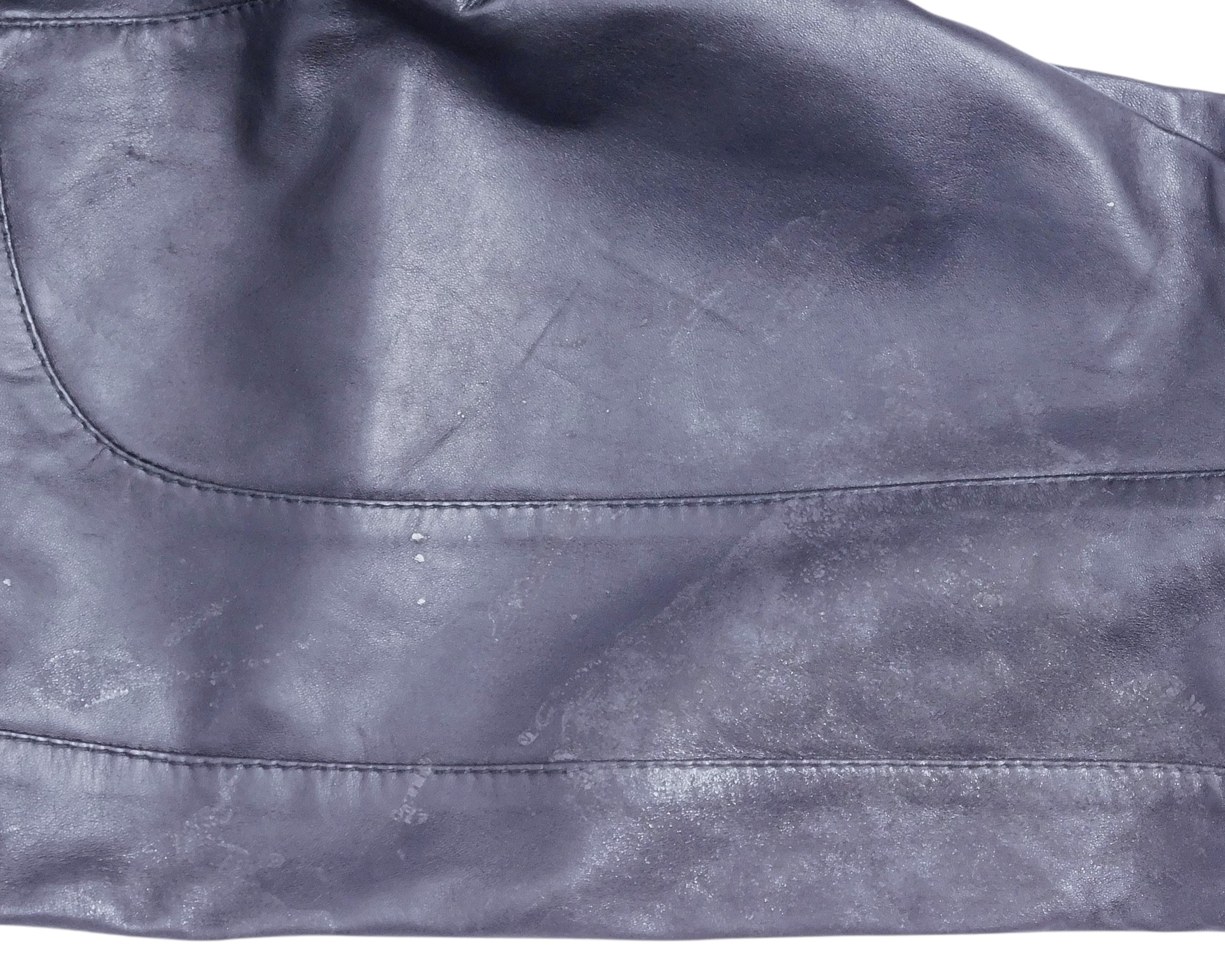 Gianfranco Ferre padded leather pants
