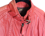 Roberto Cavalli red leather jacket