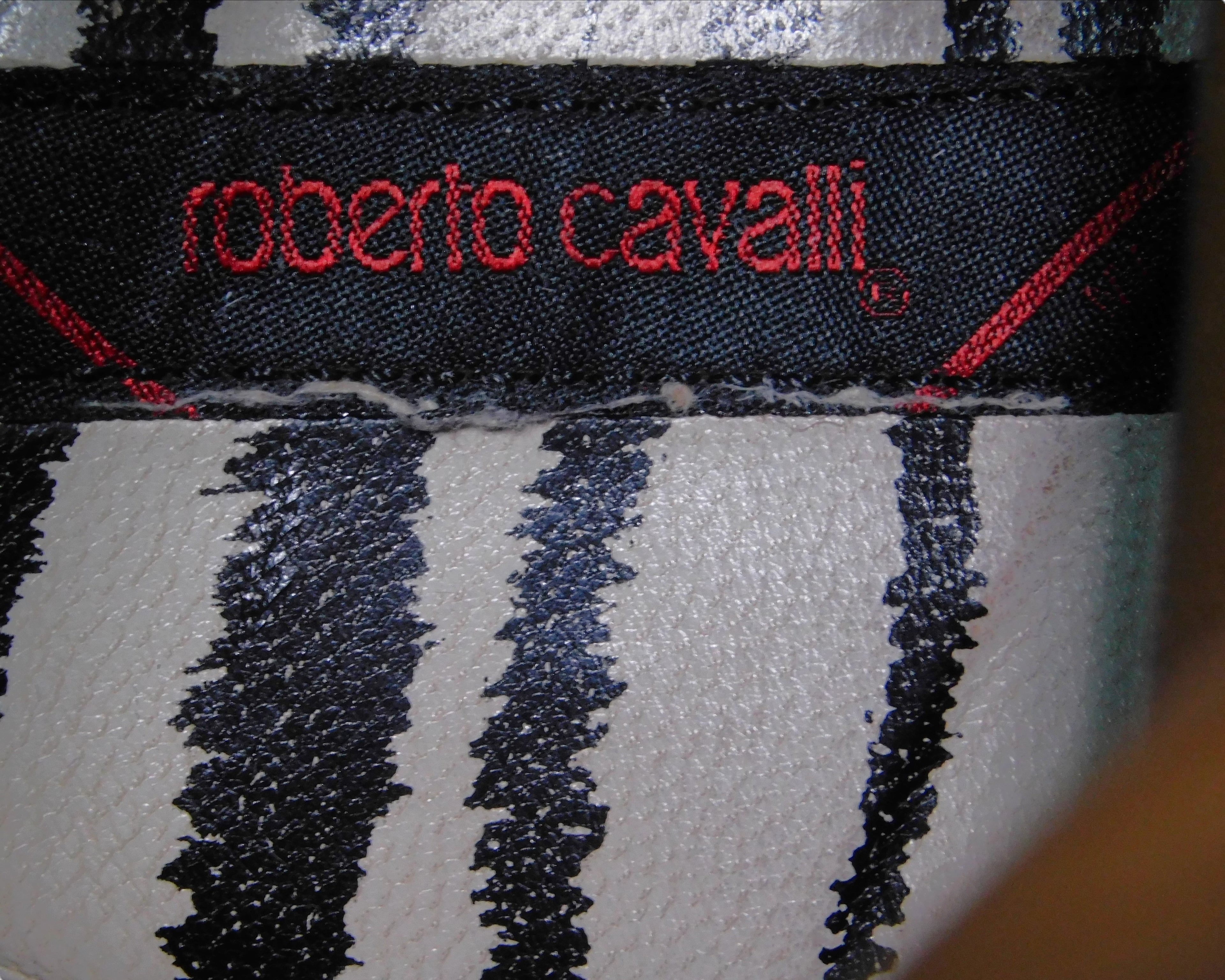Roberto Cavalli tan-beige tall leather boots