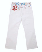 Voyage Mazzilli Michielsens white jeans with stone embroidery