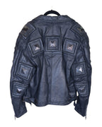 La Matta leather Jacket with metallic embellishment