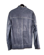 Bill Tornade leather pullover with wool lining
