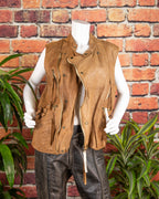 Christian Peau tan-beige leather vest