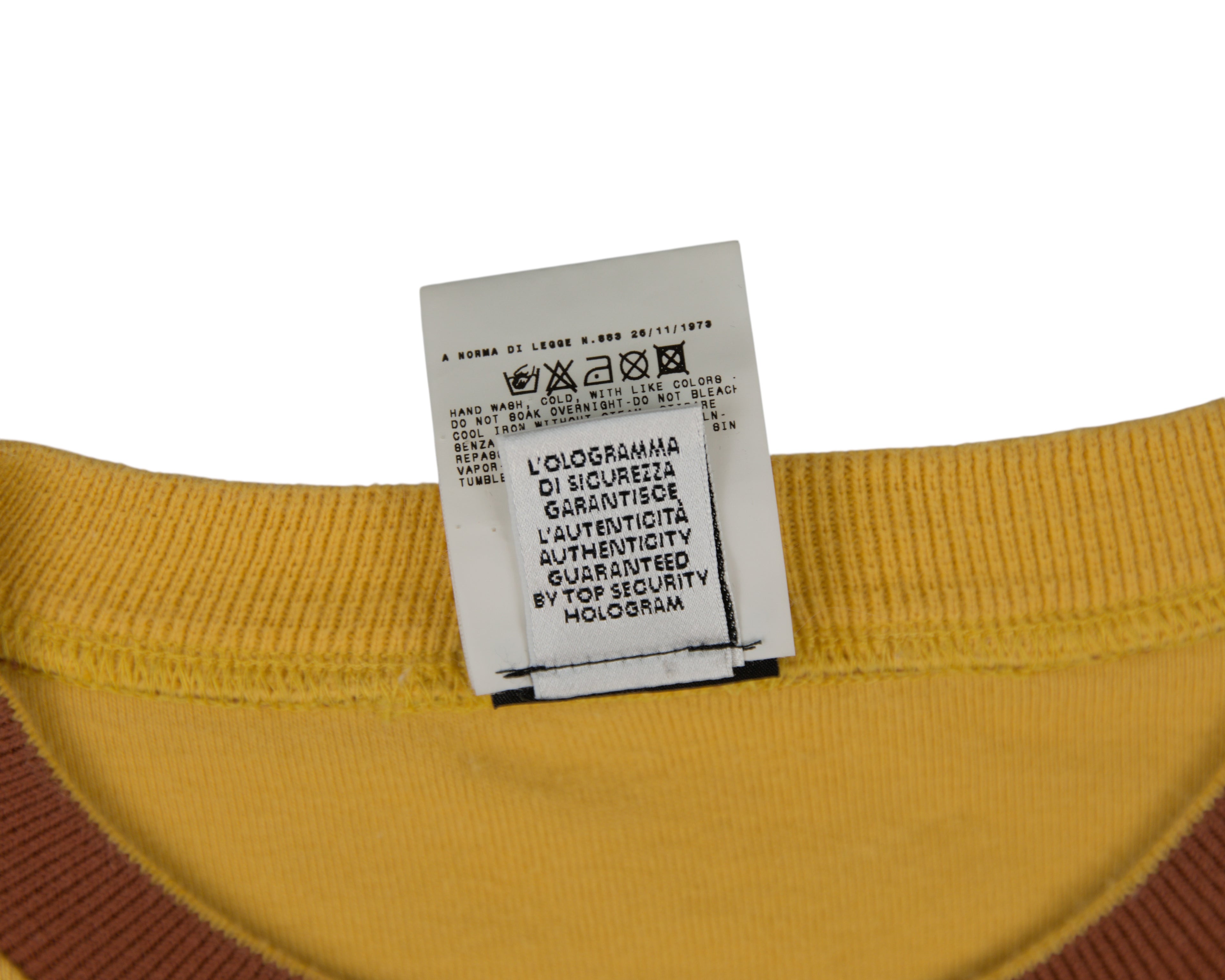 Dolce Gabbana yellow shirt