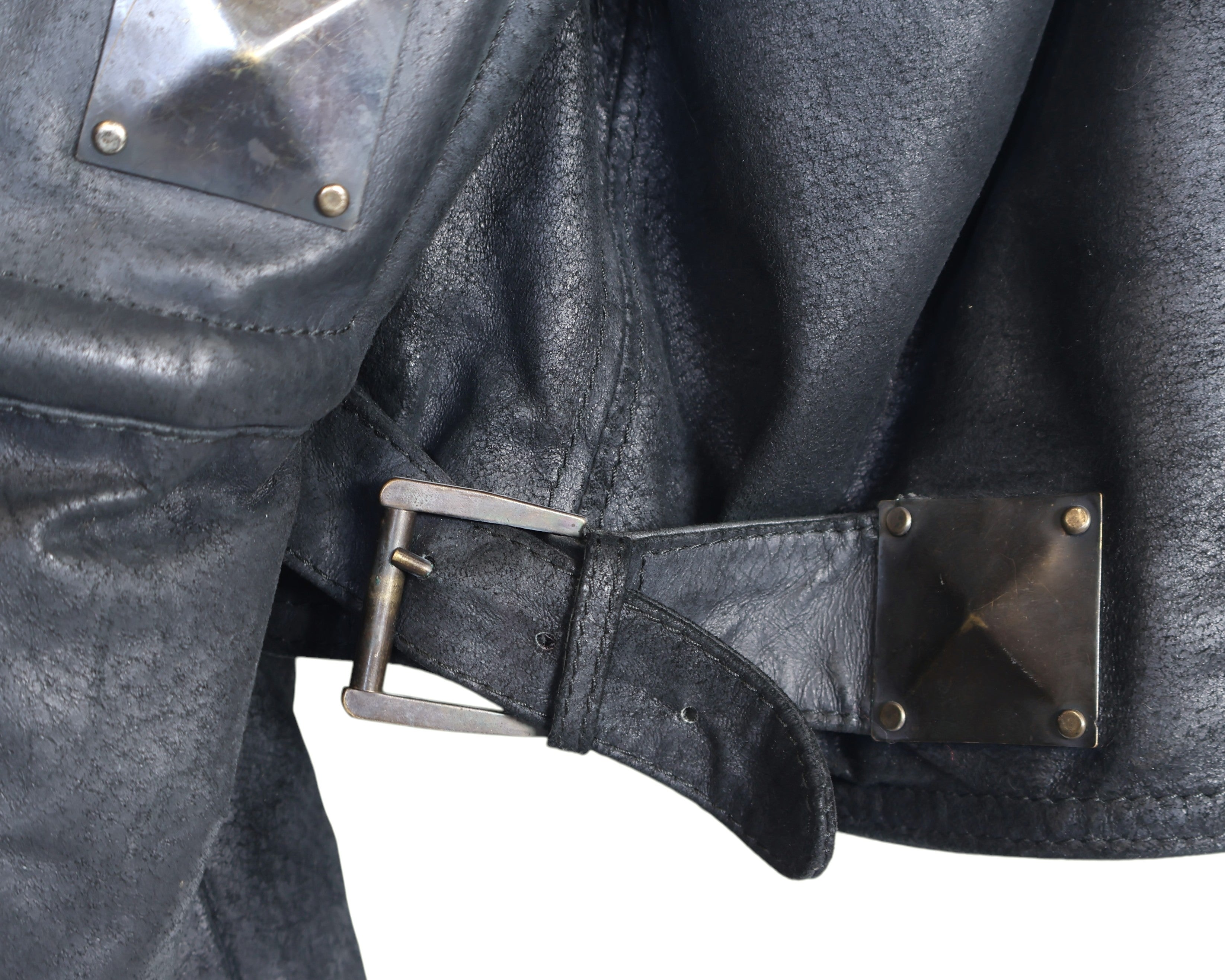 La Matta leather Jacket with metallic embellishment