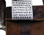 Dolce & Gabbana brown leather belt with red and white stiches