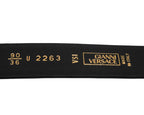 Gianni Versace black leather belt