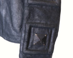 La Matta leather Jacket with metallic embellishment