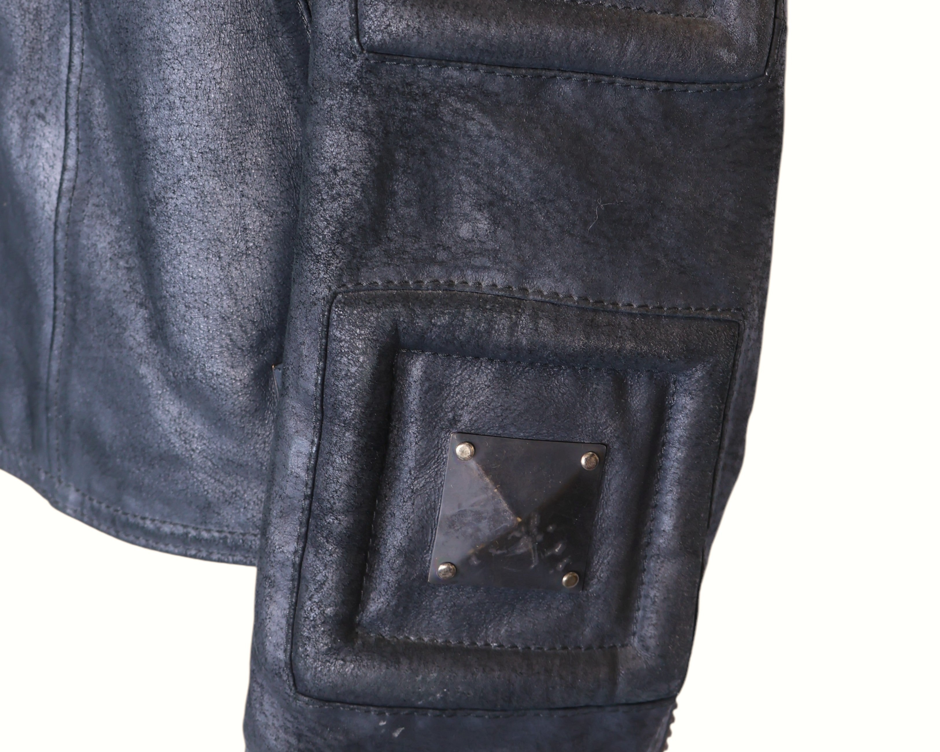 La Matta leather Jacket with metallic embellishment