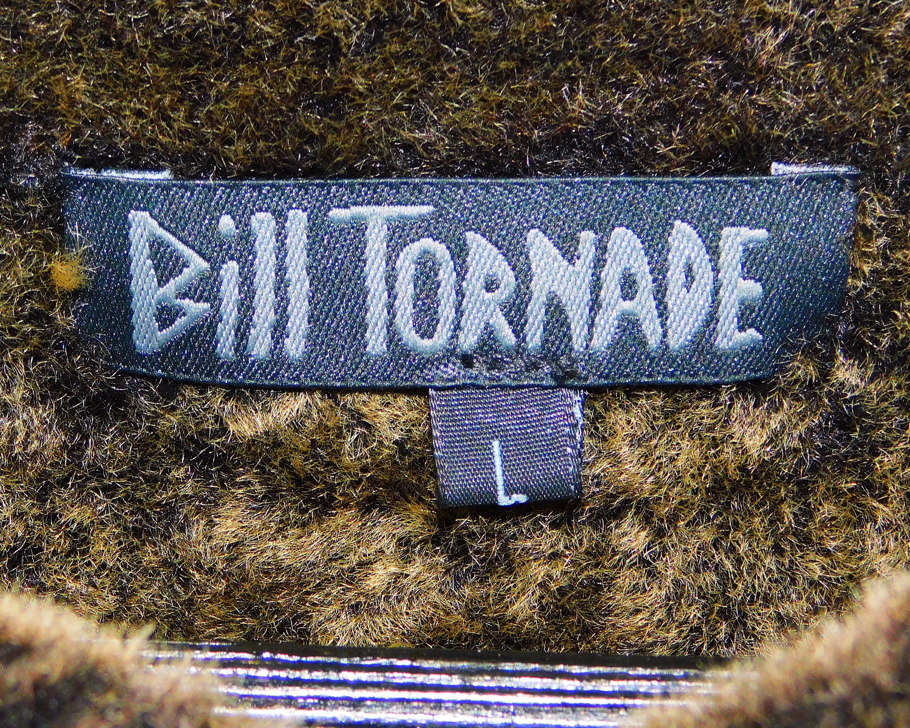 Bill Tornade leather pullover with wool lining