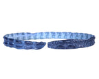 Roberto Cavalli Dark blue Crocodile belt