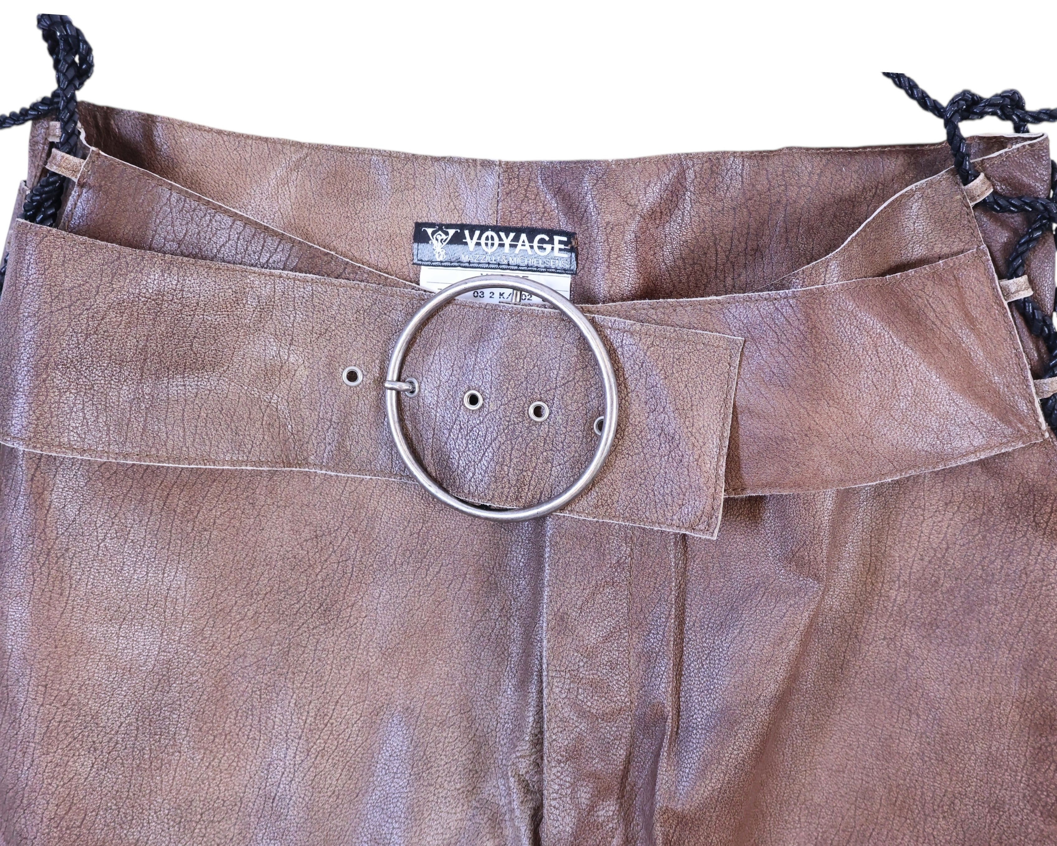Voyage Mazzilli Michielsens lace-up brown leather pants