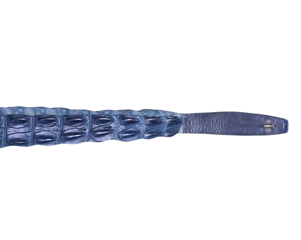 Roberto Cavalli Dark blue Crocodile belt