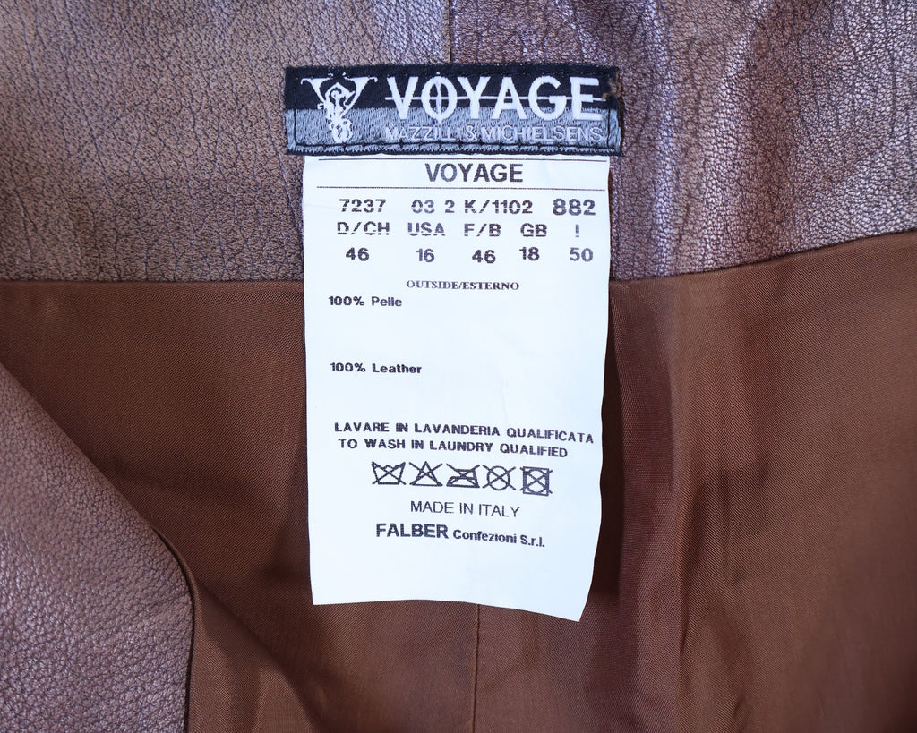 Voyage Mazzilli Michielsens lace-up brown leather pants