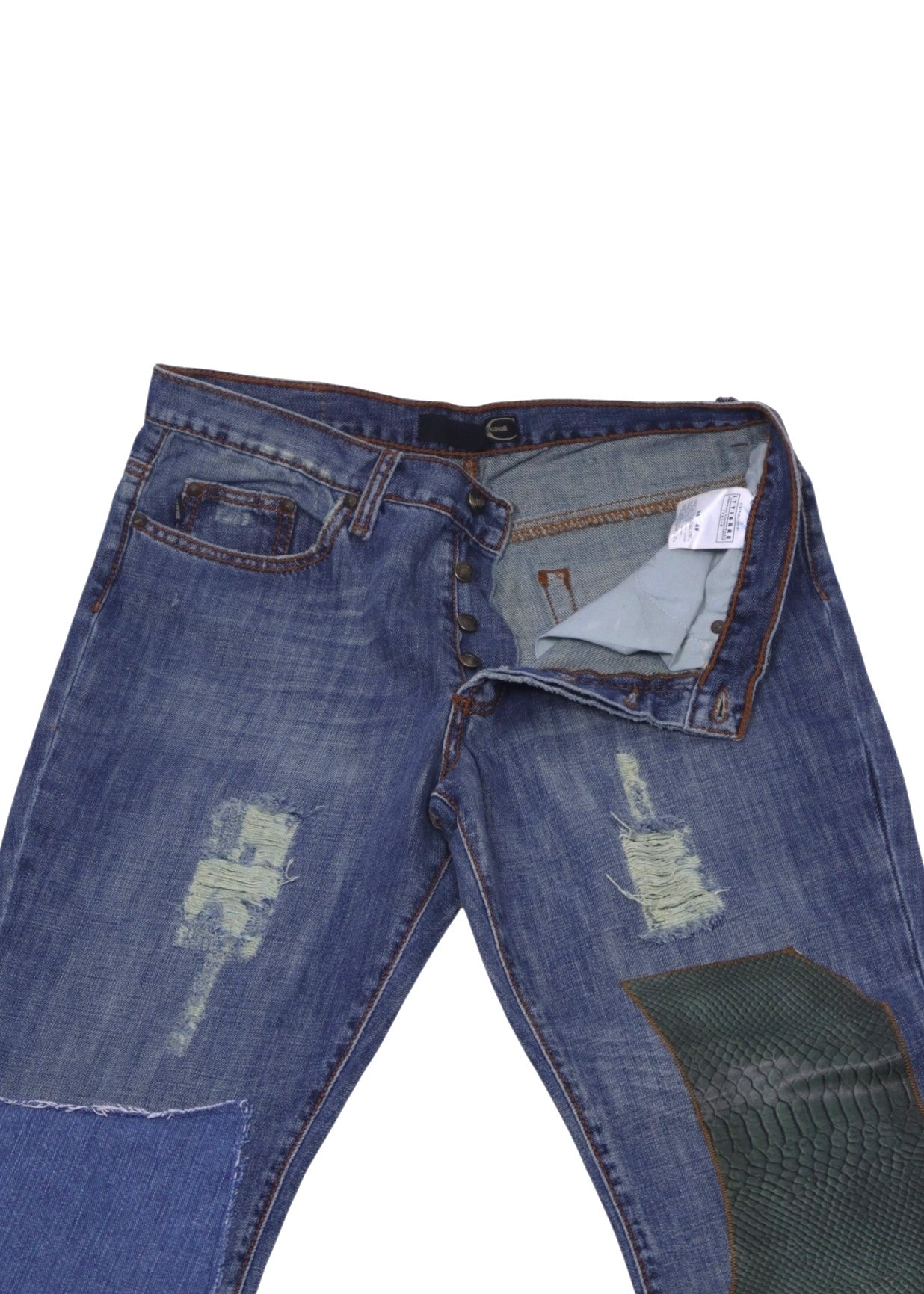 Roberto Cavalli patchwork jeans