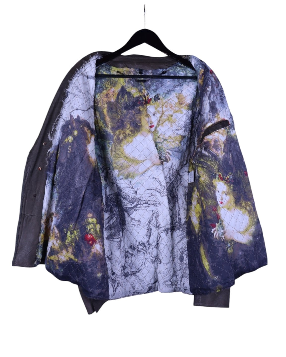 Roberto Cavalli leather jacket with silk lining