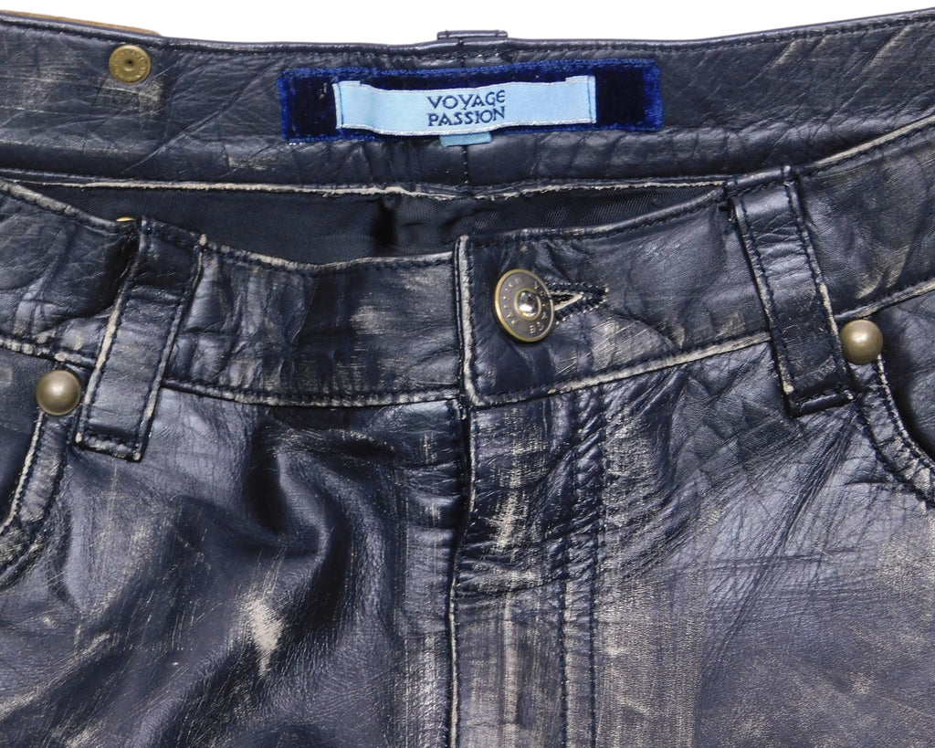 Voyage Passion black leather pants