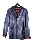 Yohan Serfaty Bonded leather & wool jacket