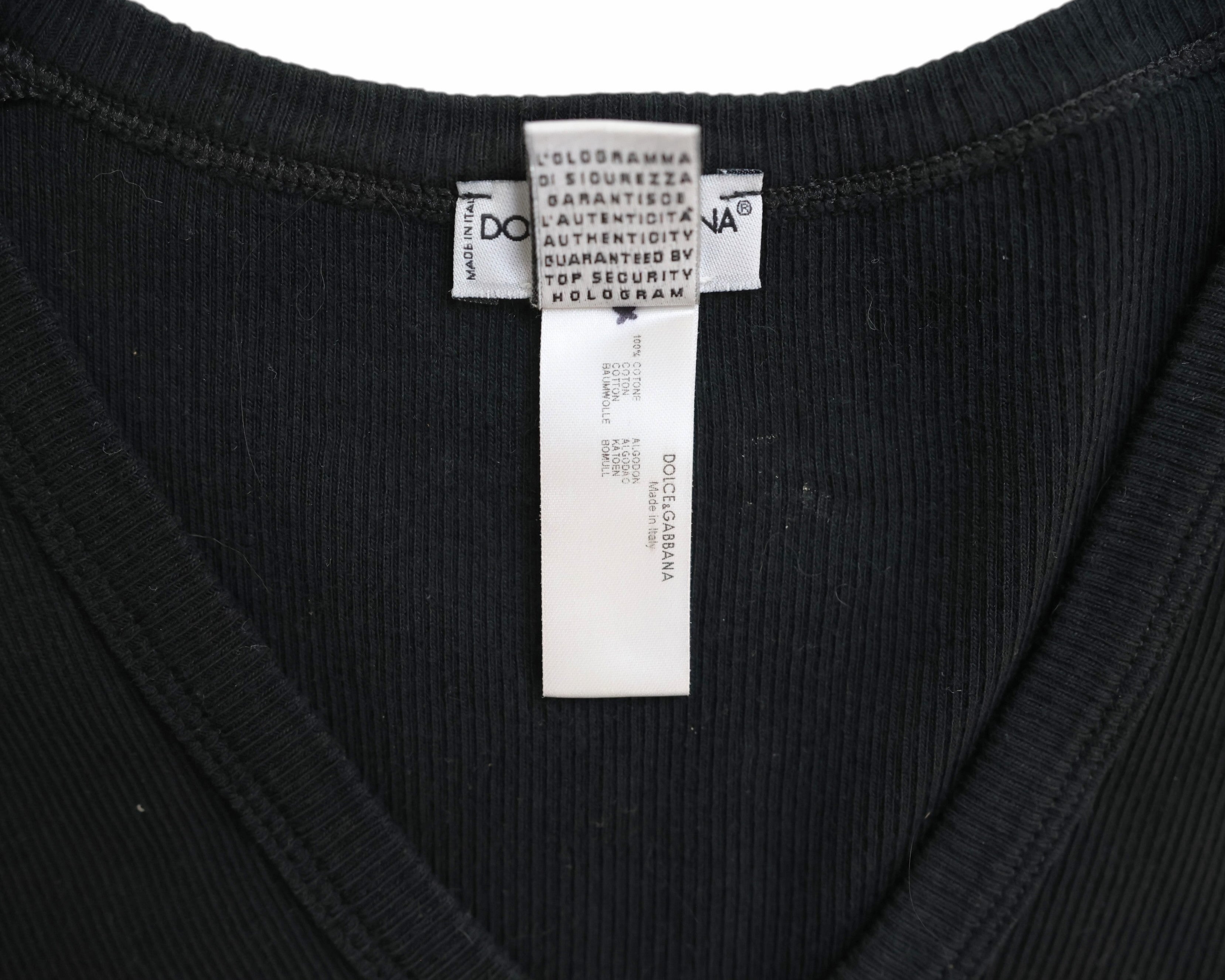 Dolce & Gabbana black and white tank top