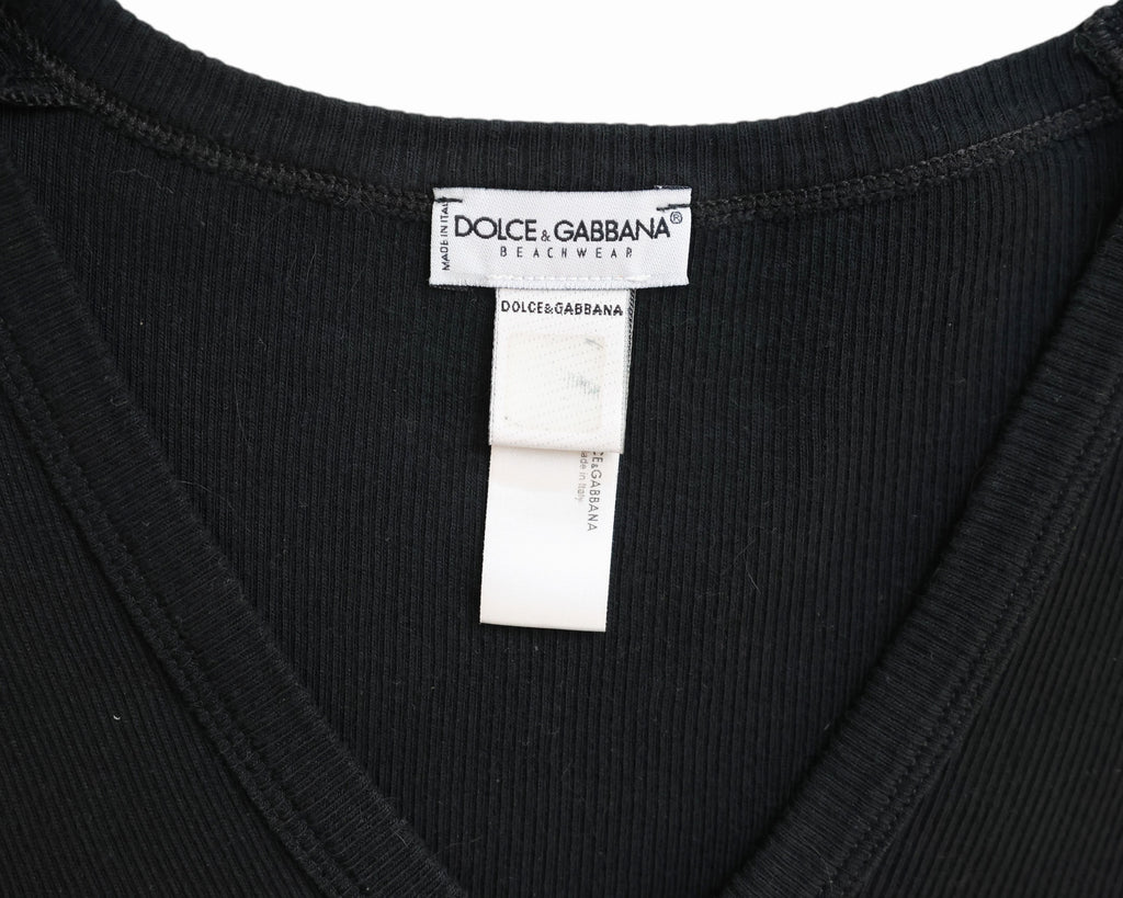 Dolce & Gabbana black and white tank top