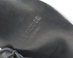 Jil Sander Black matte leather derby shoes