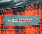 Yohan Serfaty Bonded leather & wool jacket