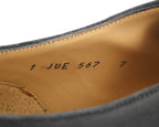 Jil Sander Black matte leather derby shoes