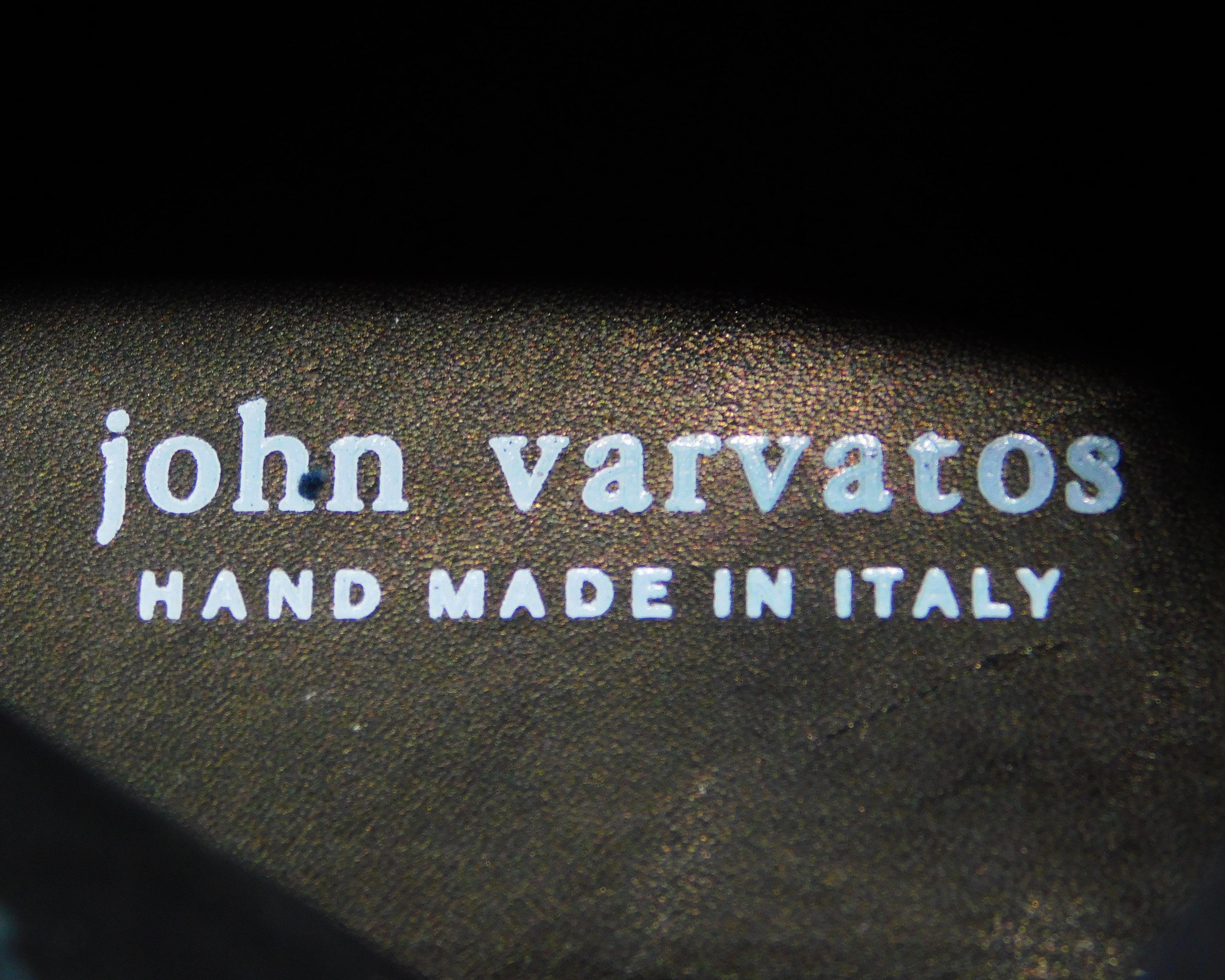 John Varvatos midningt black velvet wingtip boots