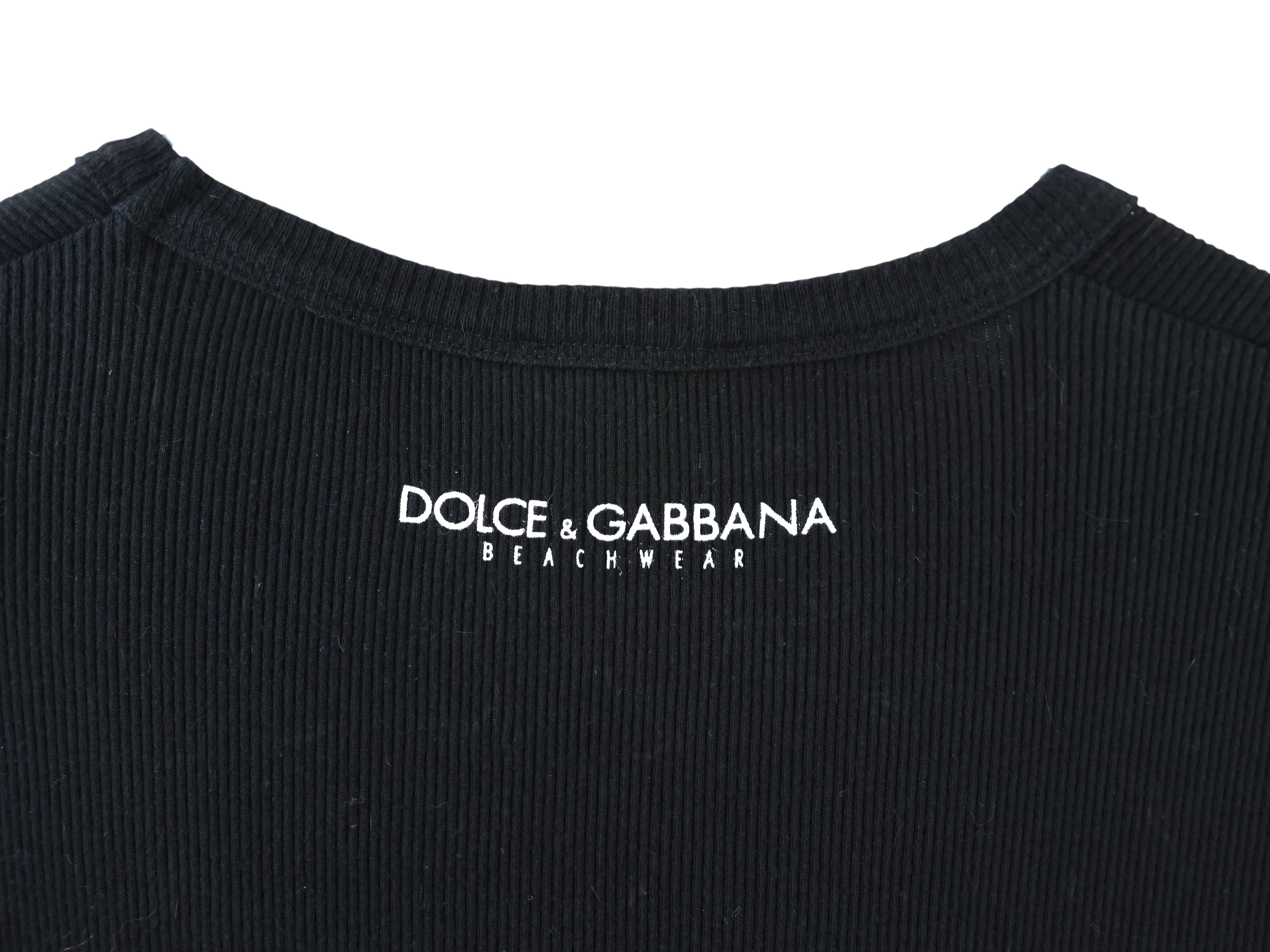 Dolce & Gabbana black and white tank top
