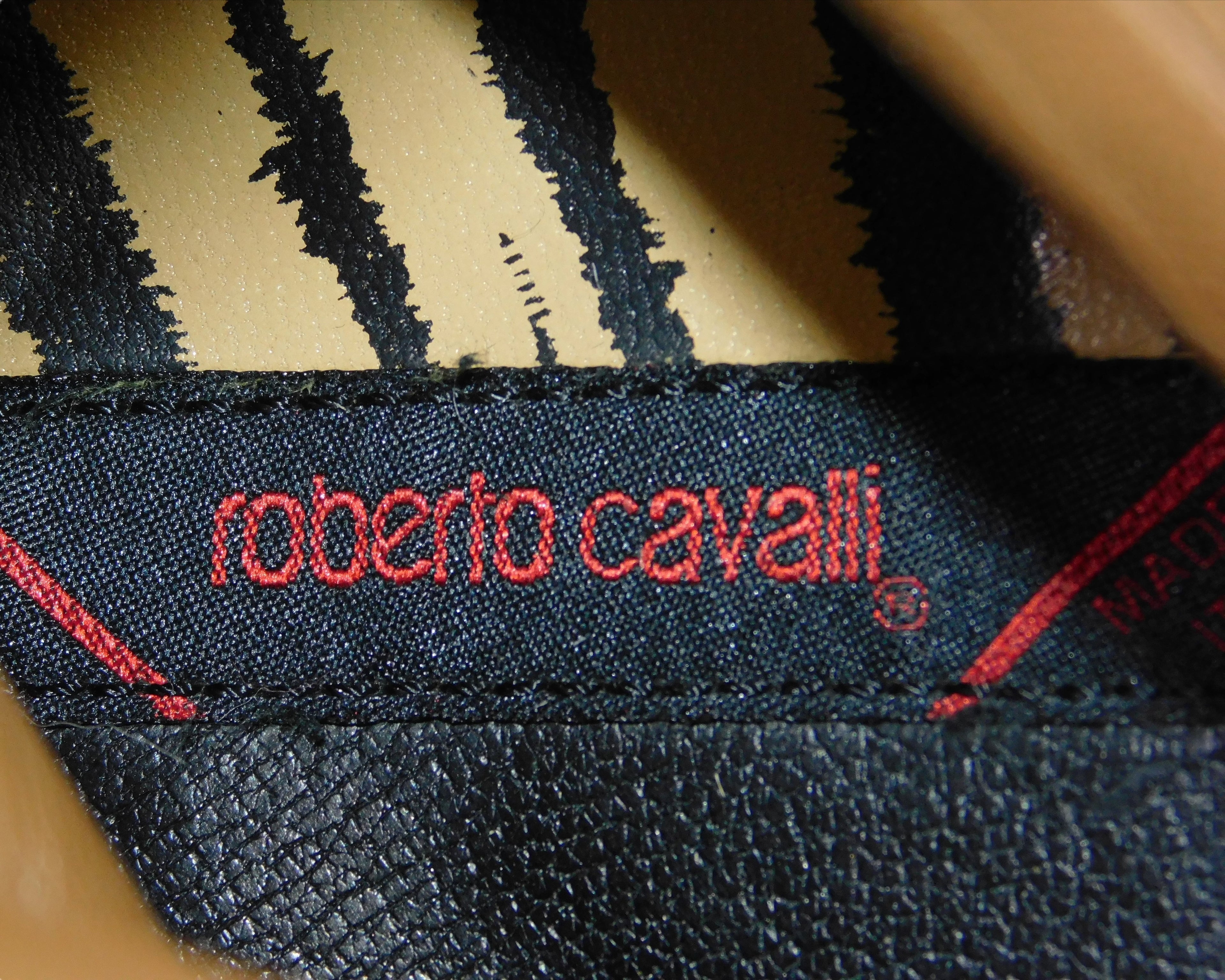 Roberto Cavalli green python leather santiag boots