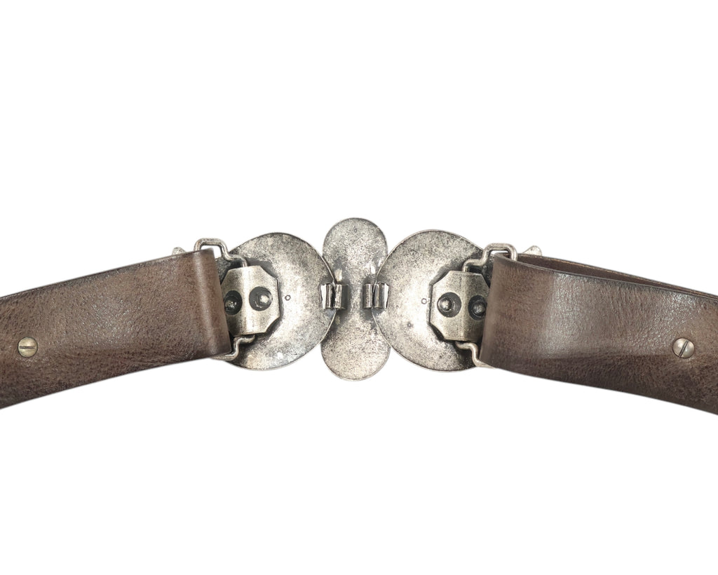 Roberto Cavalli belt with a paisley-shaped stone buckle