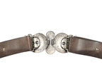 Roberto Cavalli belt with a paisley-shaped stone buckle